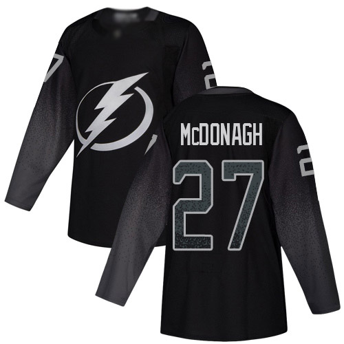 Adidas Tampa Bay Lightning #27 Ryan McDonagh Black Alternate Authentic Youth Stitched NHL Jersey->youth nhl jersey->Youth Jersey